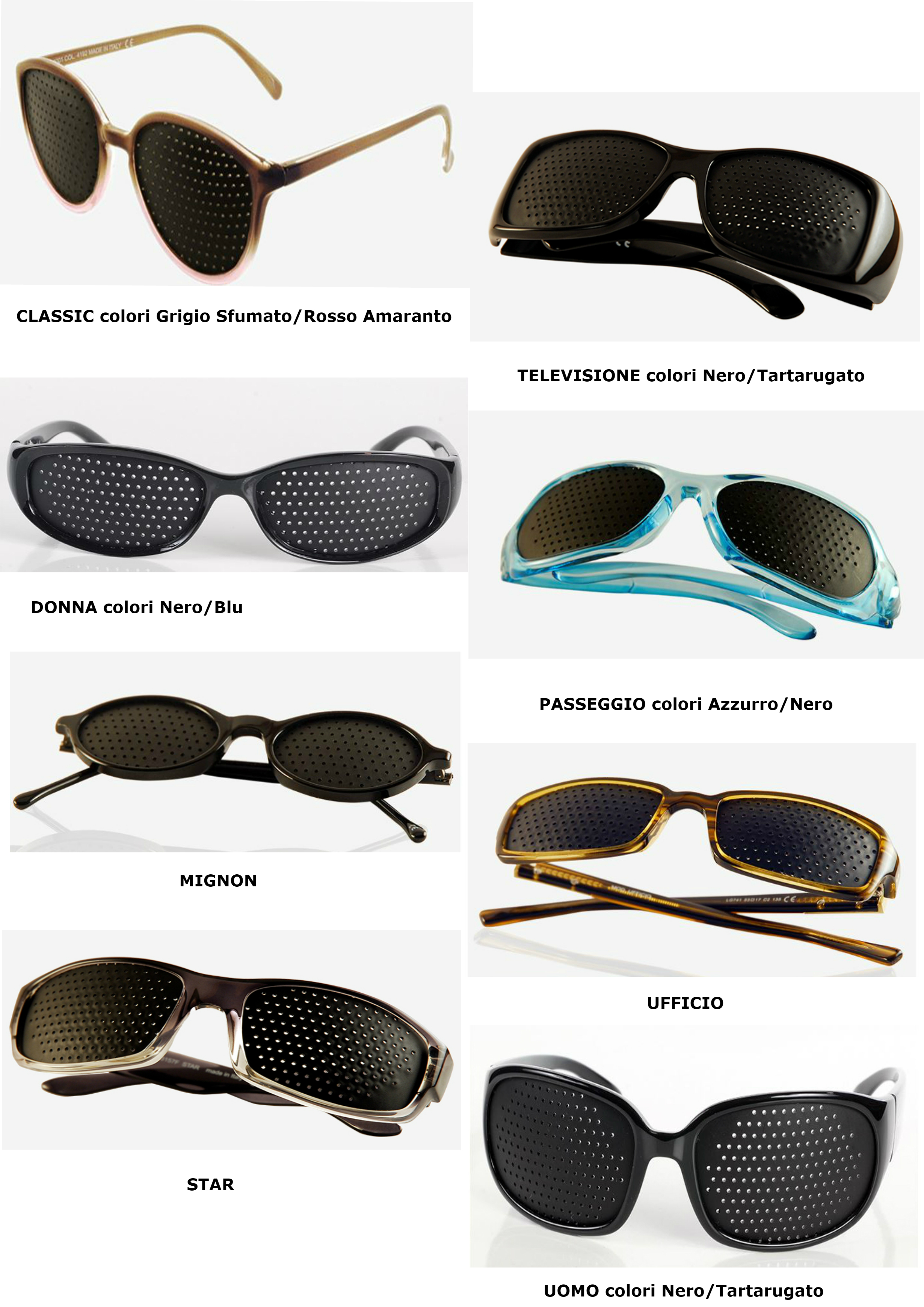 Modelli occhiali Visionlight